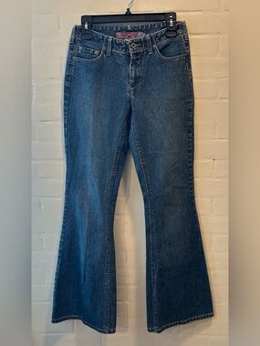 Vtg Silver Jeans Co Flare Denim Jeans Y2K Size 27 Tall S Pocket EUC